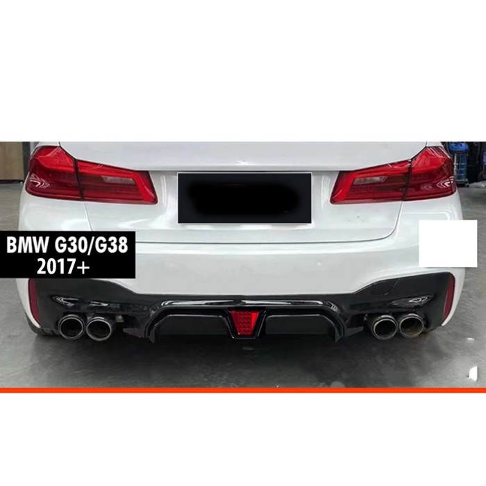Задній дифузор DPT (чорний глянець) для BMW 5 серія G30/31 2017-2023 рр