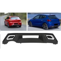 Задний диффузор DPT V-2 (черный глянец) для Seat Ibiza 2017- гг