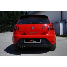 Задній дифузор DPT (чорний глянець) для Seat Ibiza 2010-2017 рр