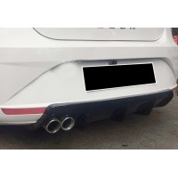 Задній дифузор DPT V-3 (2009-2012, чорний глянець) для Seat Leon рр