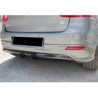 Задній дифузор DPT V-2 (чорний глянець) для Volkswagen Golf 5