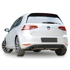 Задній дифузор DPT V-2 (2012-2017, чорний глянець) для Volkswagen Golf 7/E-Golf