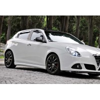 Боковые пороги DPT (черный глянец) для Alfa Romeo Giulietta
