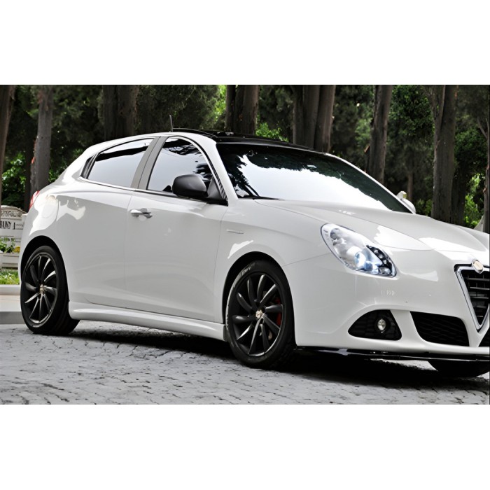 Бокові пороги DPT (чорний глянець) для Alfa Romeo Giulietta