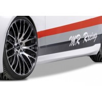 Бокові пороги DPT V-1 (чорний глянець) для Ауди A4 B8 2007-2015 рр