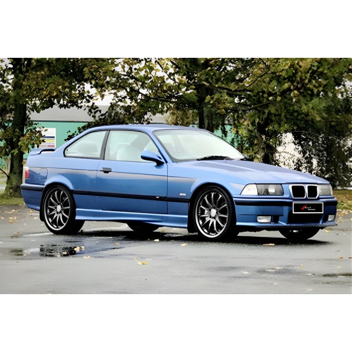 Бокові пороги DPT (чорний глянець) для BMW 3 серія E-36 1990-2000 рр