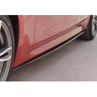 Бокові пороги DPT V-4 (чорний глянець) для BMW 3 серія F-30/31/34 2012-2019 рр