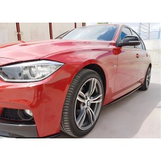 Боковые пороги DPT V-4 (черный глянец) для BMW 3 серия F-30/31/34 2012-2019 гг