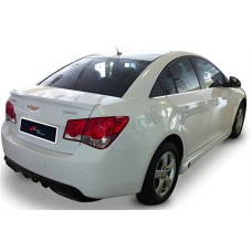 Бокові пороги DPT (чорний глянець) для Chevrolet Cruze 2009-2015 рр