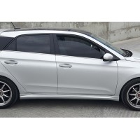 Боковые пороги DPT (2014-2018, черный глянец) для Hyundai I-20