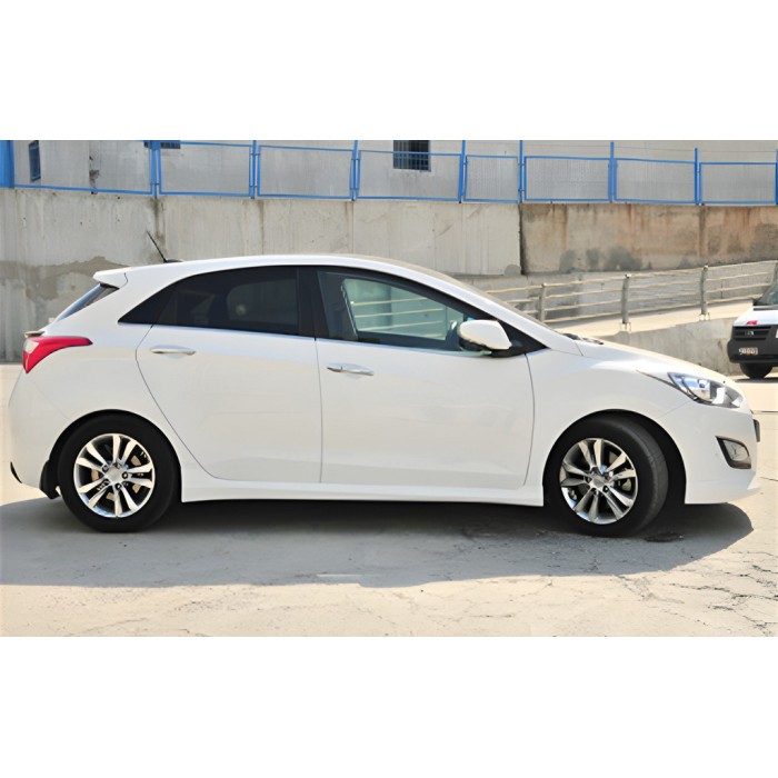 Бокові пороги DPT (чорний глянець) для Hyundai I-30 2012-2017 рр