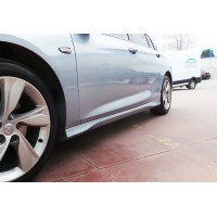 Бокові пороги DPT (чорний глянець) для Opel Insignia 2017-2022 рр