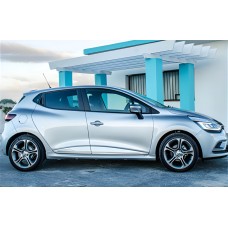 Бокові пороги DPT V-1 (чорний глянець) для Renault Clio IV 2012-2019 рр