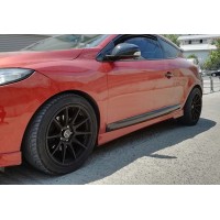 Боковые пороги DPT (черный глянец) для Renault Megane III 2009-2016 гг