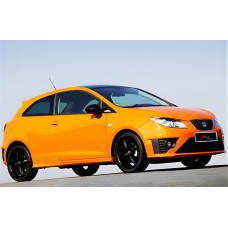 Бокові пороги DPT V-1 (Coupe, чорний глянець) для Seat Ibiza 2010-2017 рр