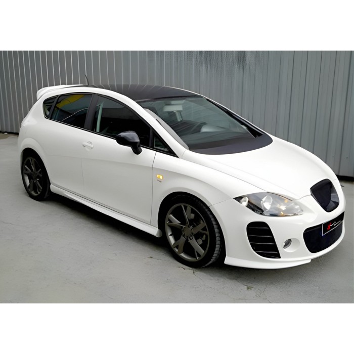 Бокові пороги DPT (чорний глянець) для Seat Leon 2005-2012 рр