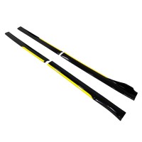 Универсальные накладки на боковые пороги Niken Yellow (ABS) (4шт)