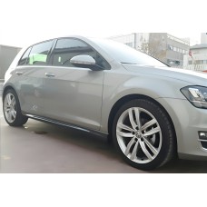 Бокові пороги DPT V-8 (чорний глянець) для Volkswagen Golf 7/E-Golf