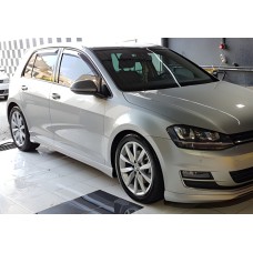 Бокові пороги DPT V-9 (чорний глянець) для Volkswagen Golf 7/E-Golf