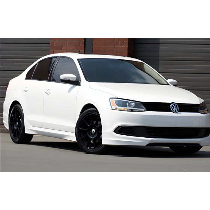 Бокові пороги DPT (чорний глянець) для Volkswagen Jetta 2011-2018 рр