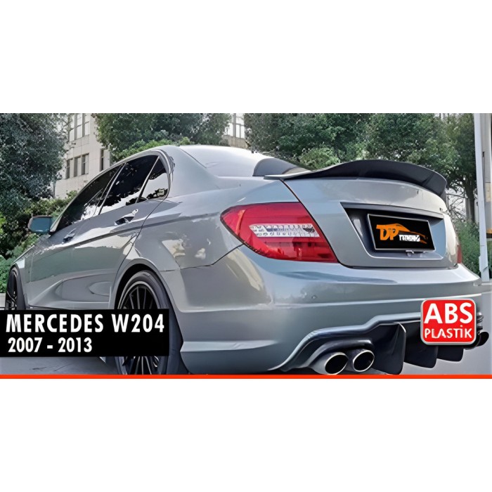 Спойлер DPT V-2 (чорний глянець) для Mercedes C-class W204 2007-2015рр