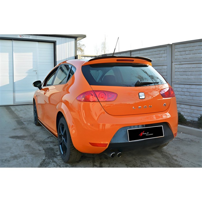 Спойлер DPT V-1 (2009-2012, чорний глянець) для Seat Leon рр