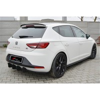 Спойлер DPT V-8 (черный глянец) для Seat Leon 2013-2020 гг