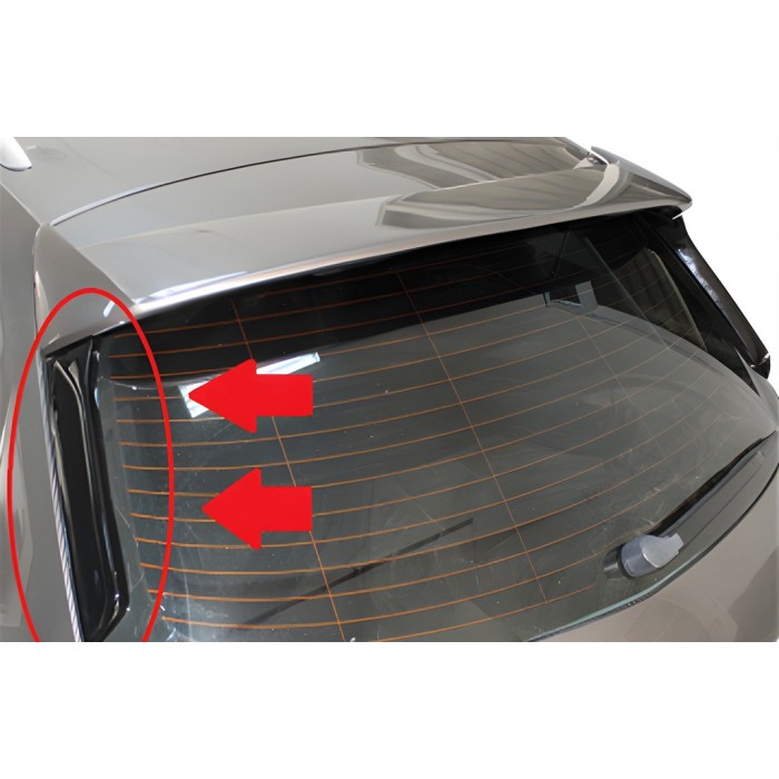 Спойлер Flap DPT (2шт, черный глянец) для Seat Leon 2013-2020 гг