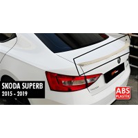 Спойлер DPT V-2 (2015-2019, черный глянец) для Skoda Superb