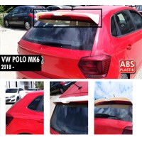 Спойлер DPT V-4 (2017-2021, HB, черный глянец) для Volkswagen Polo 2017- рр