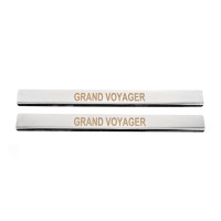 Накладки на пороги Carmos (2 шт, нерж) для Chrysler Voyager 2008-2016 рр