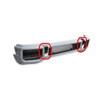 Вставки из нержавейки в бампер (2 шт, AMG) для Mercedes G сlass W463 1990-2018 гг