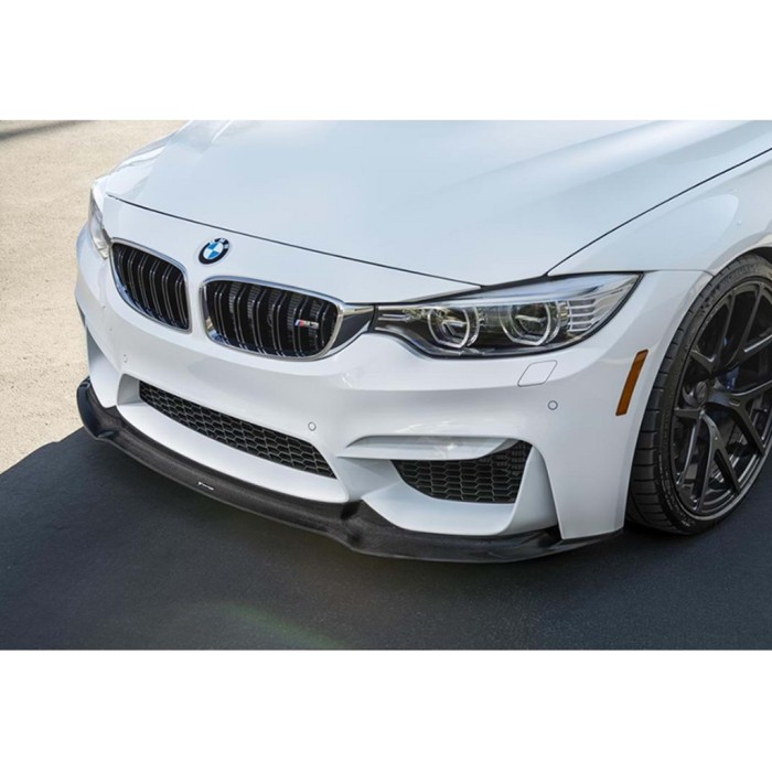 Накладка на передний бампер DPT Lip V-2 (для M4, черный глянец) для BMW 4 серия F-32 2012-2020 гг