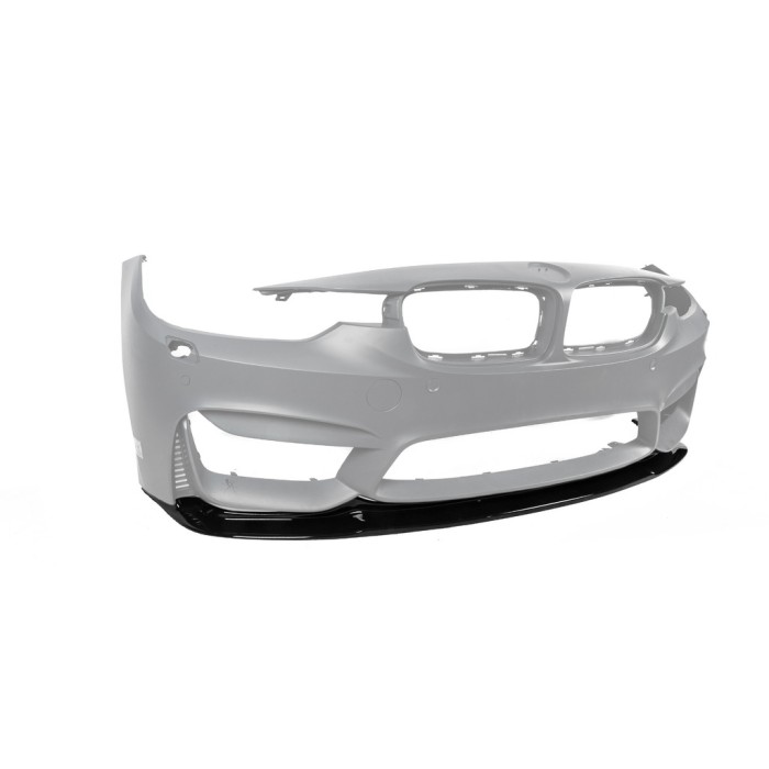 Накладка на передний бампер DPT Lip V-2 (для M4, черный глянец) для BMW 4 серия F-32 2012-2020 гг