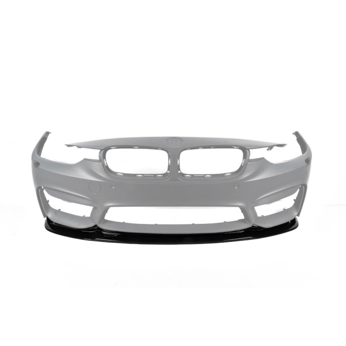 Накладка на передний бампер DPT Lip V-2 (для M4, черный глянец) для BMW 4 серия F-32 2012-2020 гг