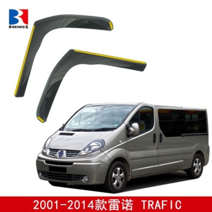 Ветровики вставные (2 шт, Niken Luxury) для Renault Trafic 2001-2015 гг