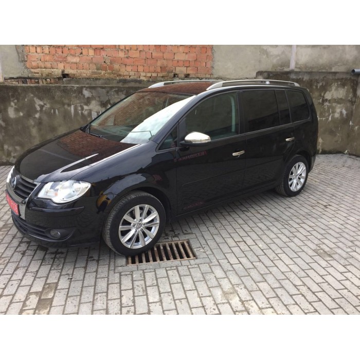 Накладки на дзеркала (2 шт, нерж) Carmos - Турецька сталь для Volkswagen Touran 2010-2015 рр