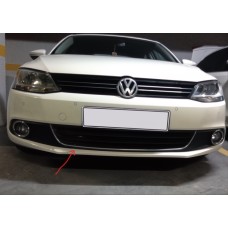 Улыбка на передний бампер U 2011-2014 (нерж) для Volkswagen Jetta