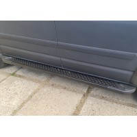 Боковые пороги X5-тип black (2 шт, алюм) Короткая база для Volkswagen T5 Multivan 2003-2010 гг