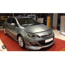 Передня нижня накладка 2012-2015 (під фарбування) для Opel Astra J рр