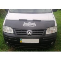 Чехол капота V1 (кожзаменитель) для Volkswagen Caddy 2004-2010 гг