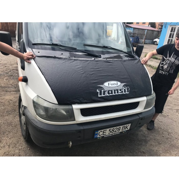 Чохол капота (2000-2006, шкірозамінник) для Ford Transit рр