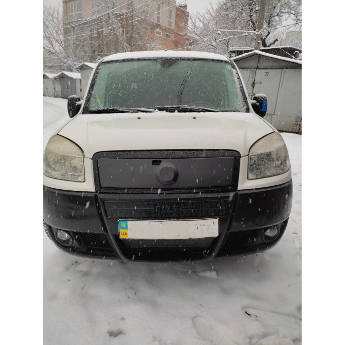 Верхняя зимняя накладка на решетку Матовая для Fiat Doblo I 2005-2010 гг