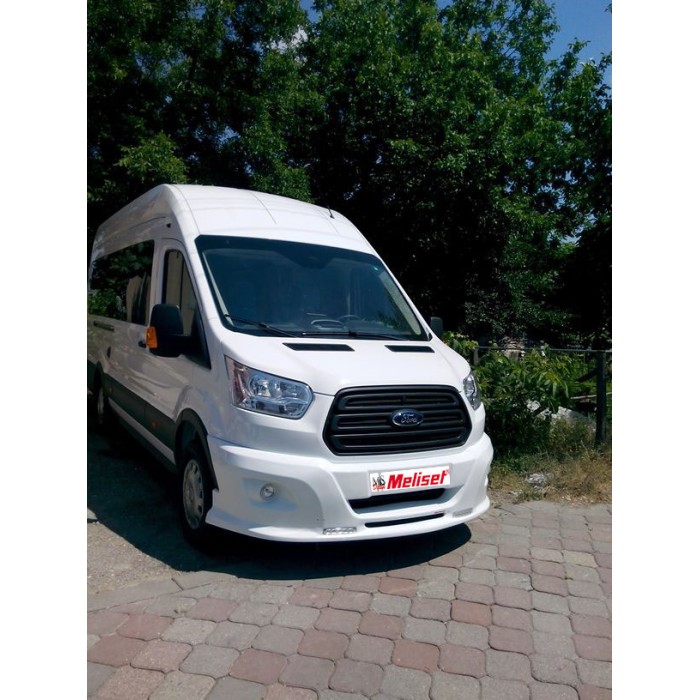 Накладка на передній бампер LED (2014-2019, під фарбування) для Ford Transit 2014- рр