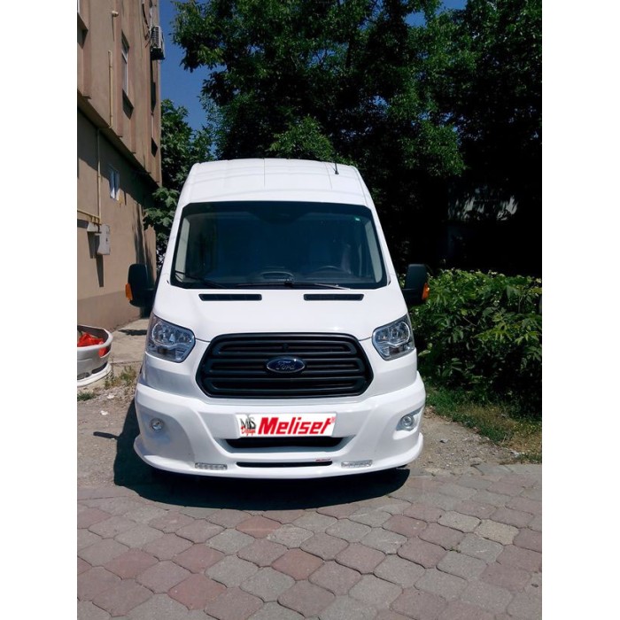 Накладка на передній бампер LED (2014-2019, під фарбування) для Ford Transit 2014- рр