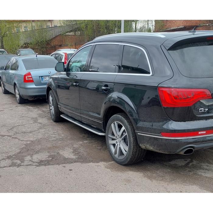 Бокові пороги OEM (2 шт., Алюміній) для Ауди Q7 2005-2015 рр