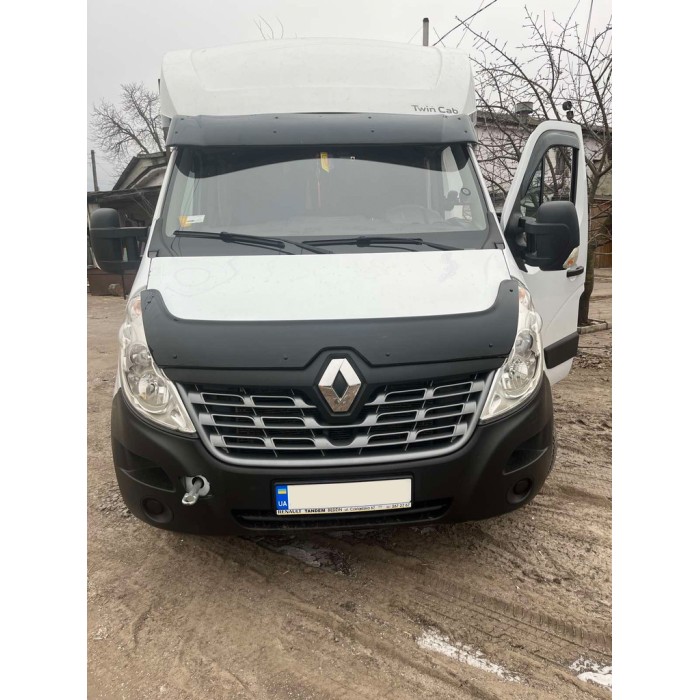 Козирьок на лобове скло V1 (чорний глянець, 5мм) для Nissan NV400 2010-2024 рр