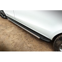 Боковые пороги Duru (2 шт., алюминий) Длинная (ExtraLong) для Mercedes Vito/V-class W447 2014- гг