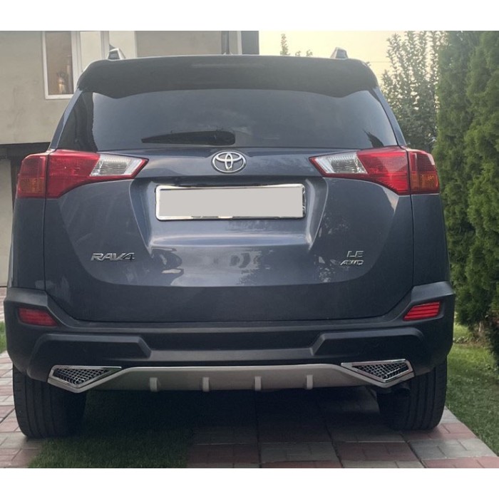 Накладка на задній бампер PZ415-X0462-00 (2013-2016) для Toyota Rav 4 рр