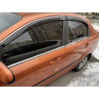 Нижний молдинг окон (4 шт., нерж.) Hatchback для Chevrolet Aveo T250 2005-2011 гг